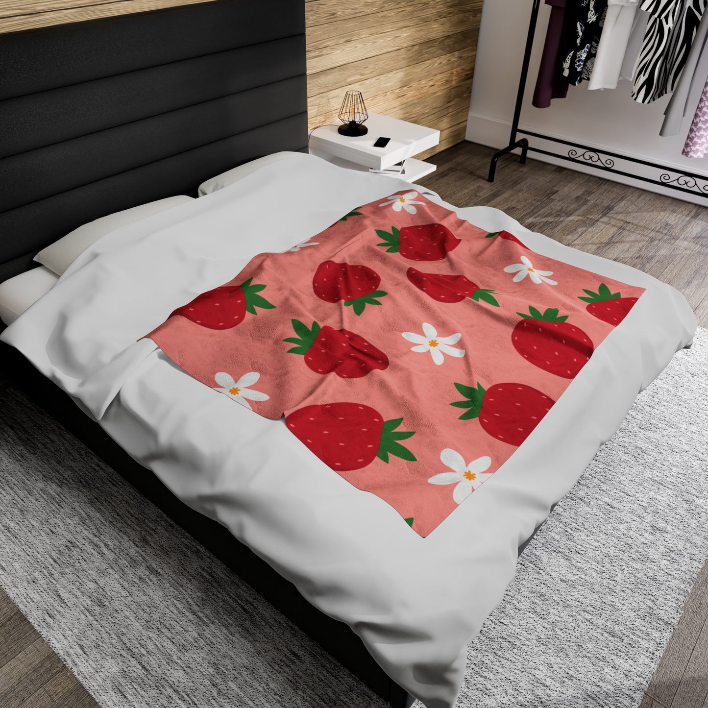 Strawberry Plush Blanket