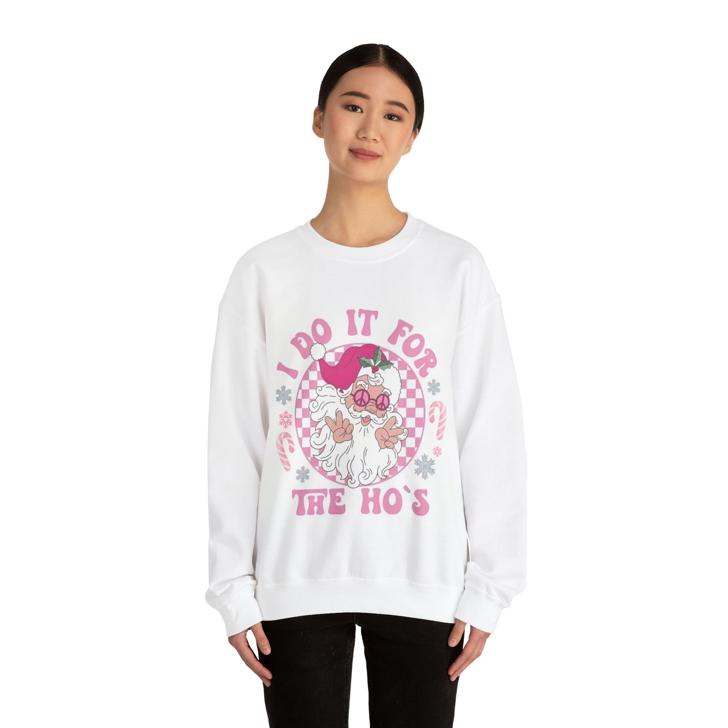 Sudadera con cuello redondo de Papá Noel