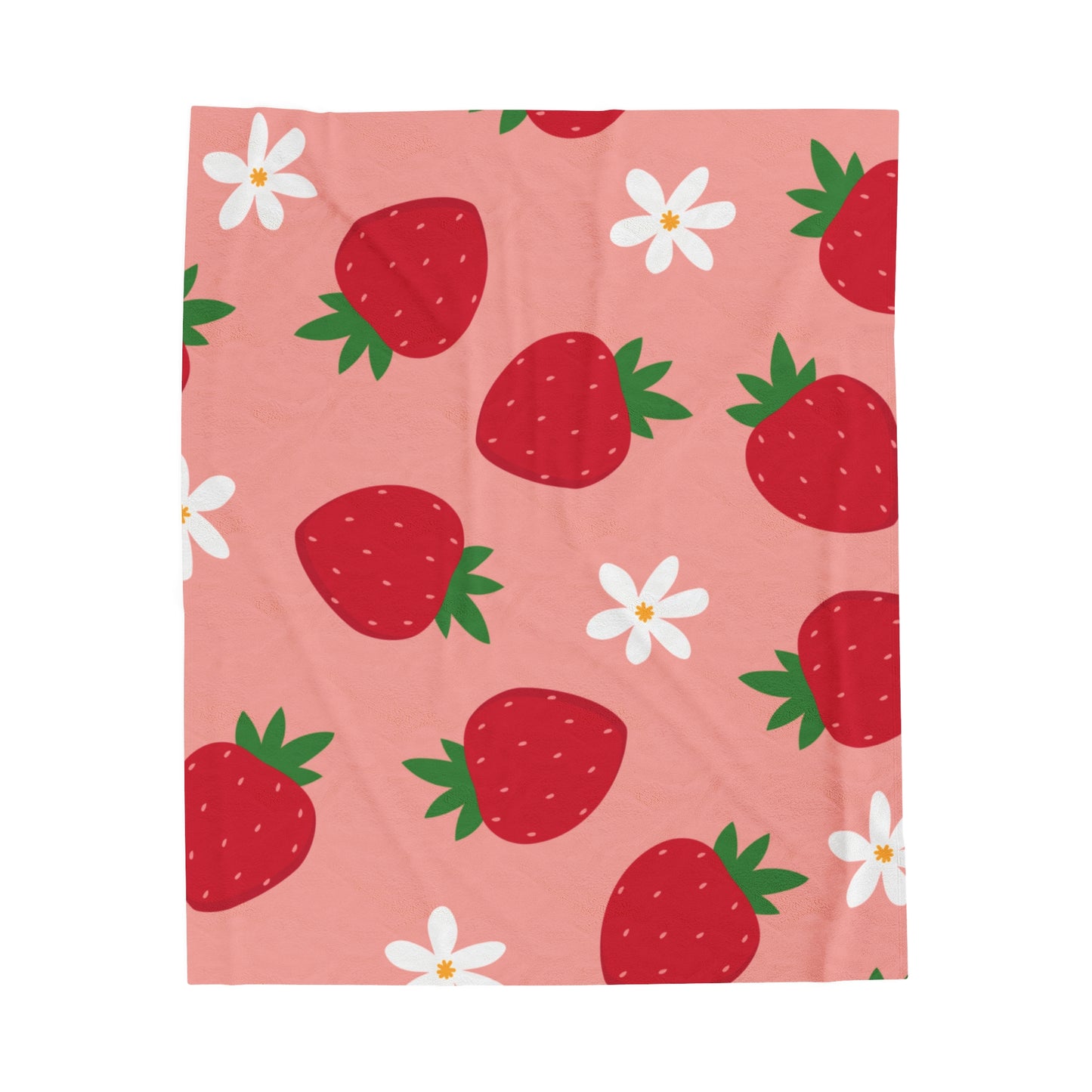 Strawberry Plush Blanket