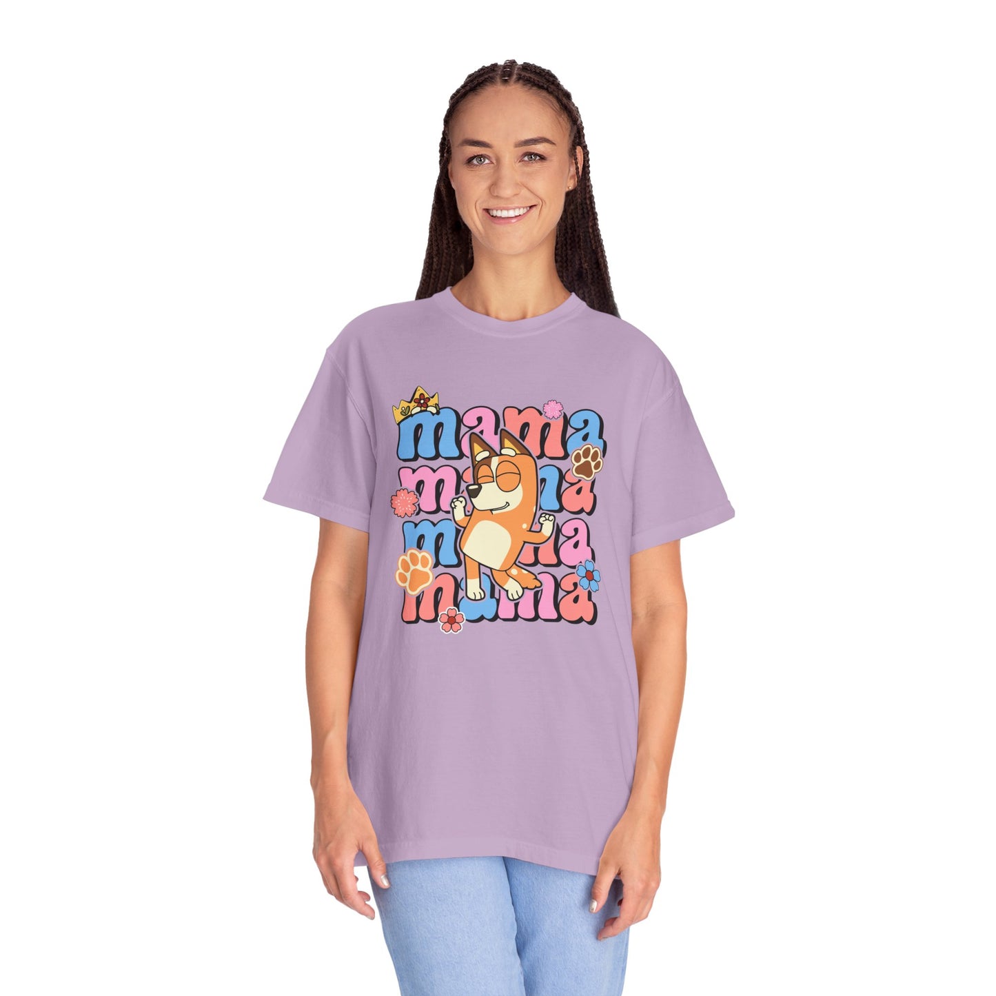 Camiseta de mamá azul
