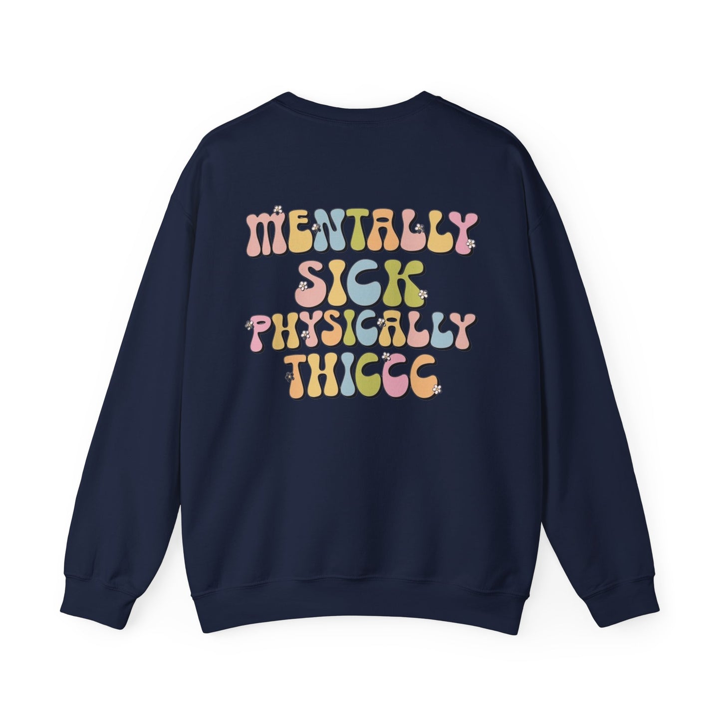 Sudadera con cuello redondo mentalmente enferma