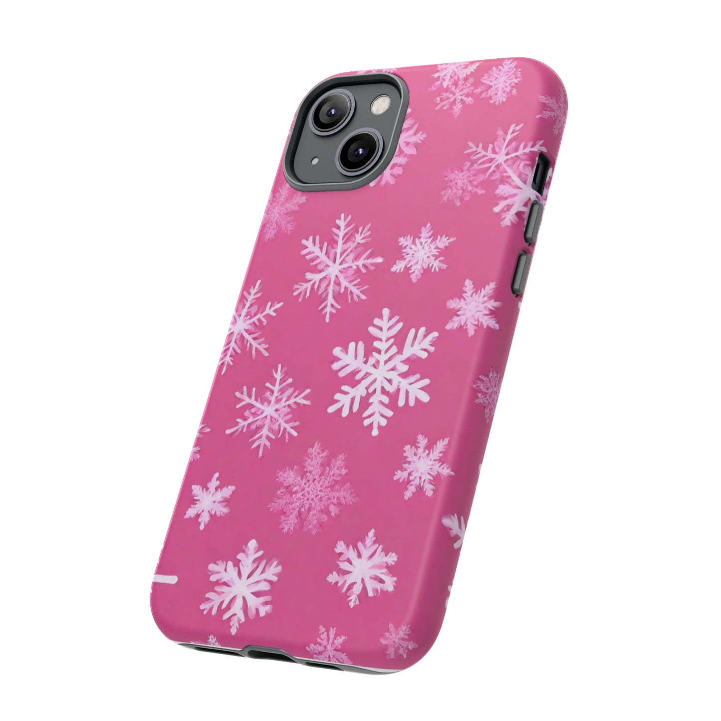 Estuche de copo de nieve rosa