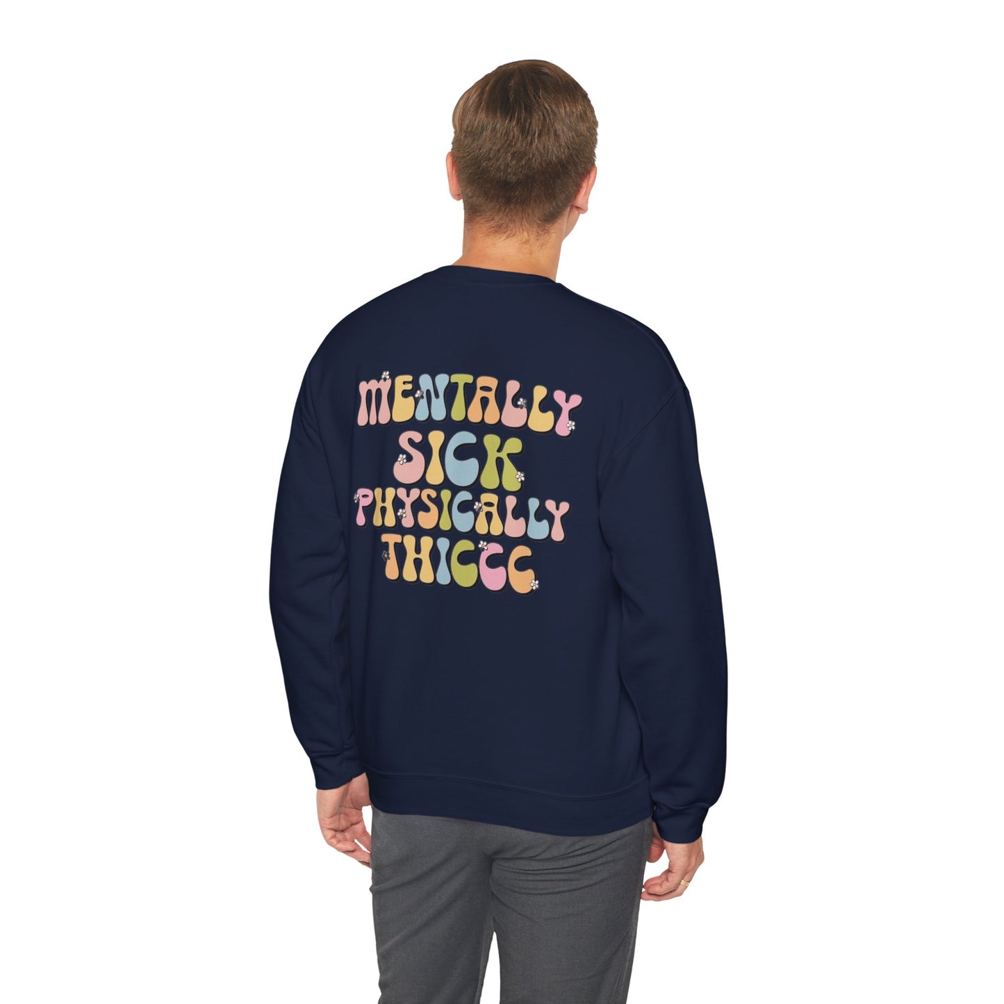 Sudadera con cuello redondo mentalmente enferma