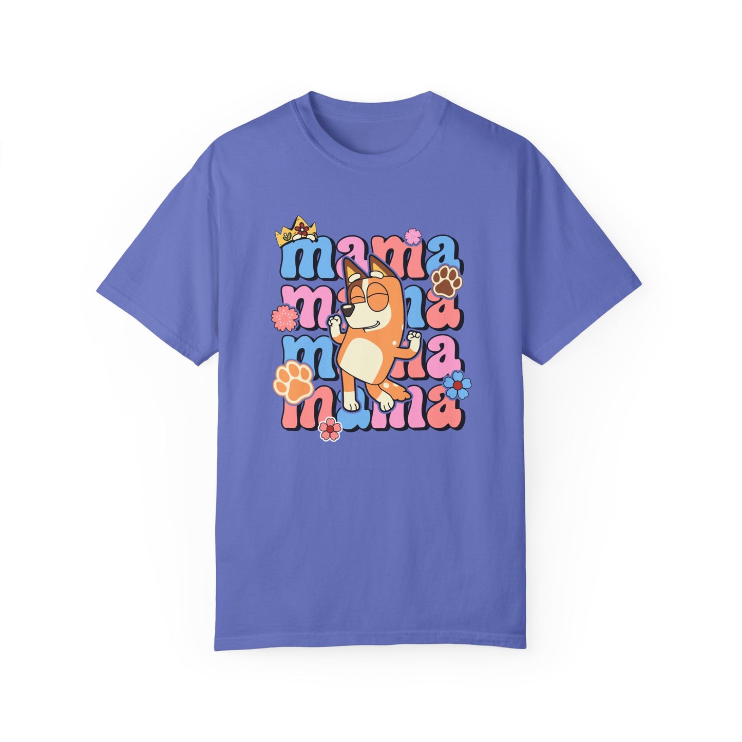 Camiseta de mamá azul
