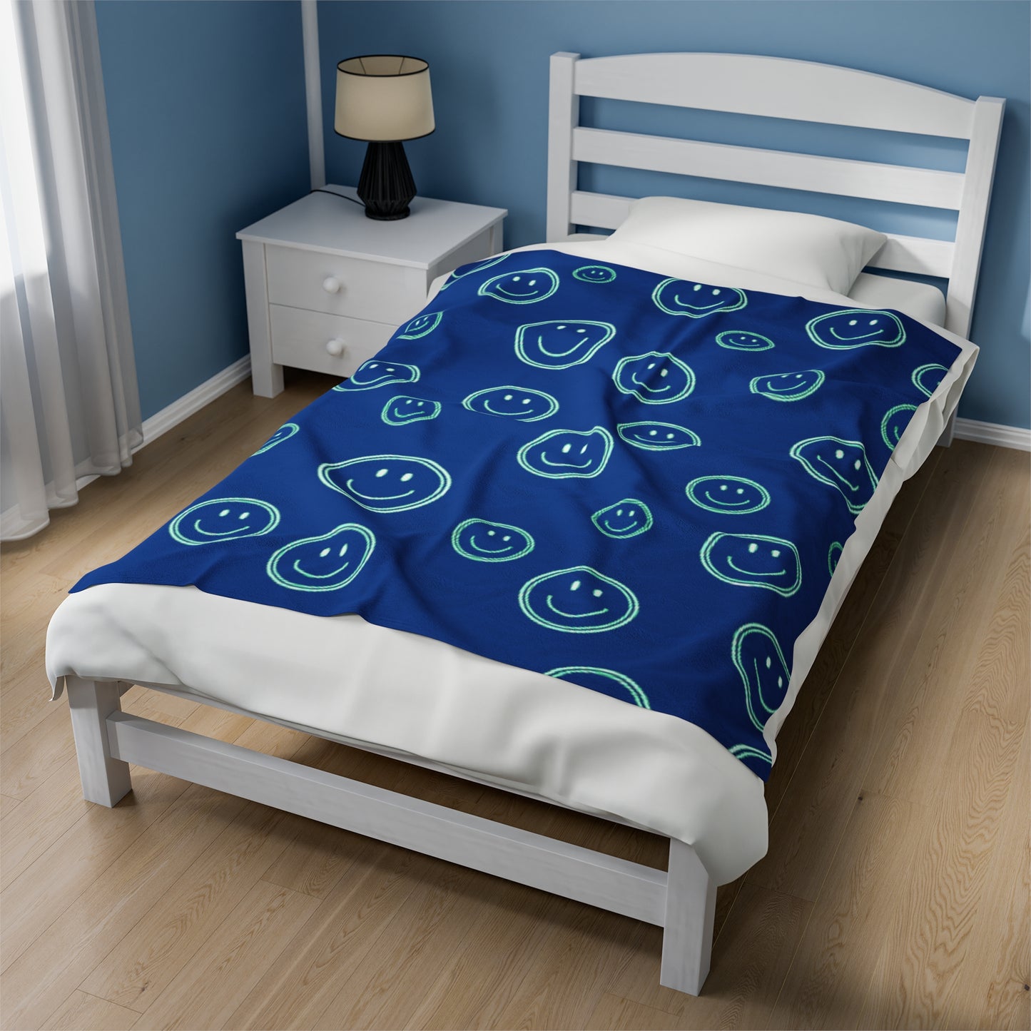 Smiley Face Plush Blanket