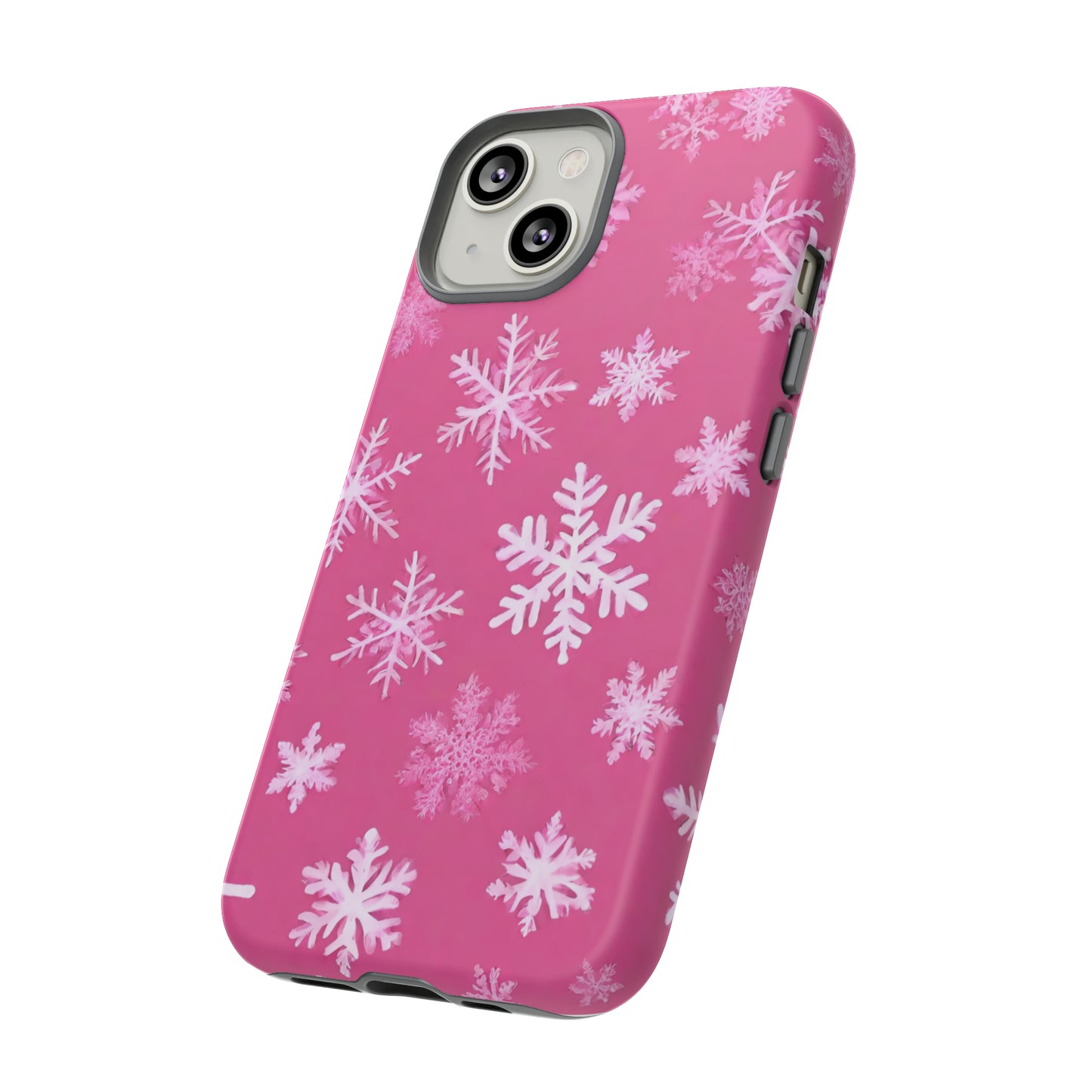 Estuche de copo de nieve rosa