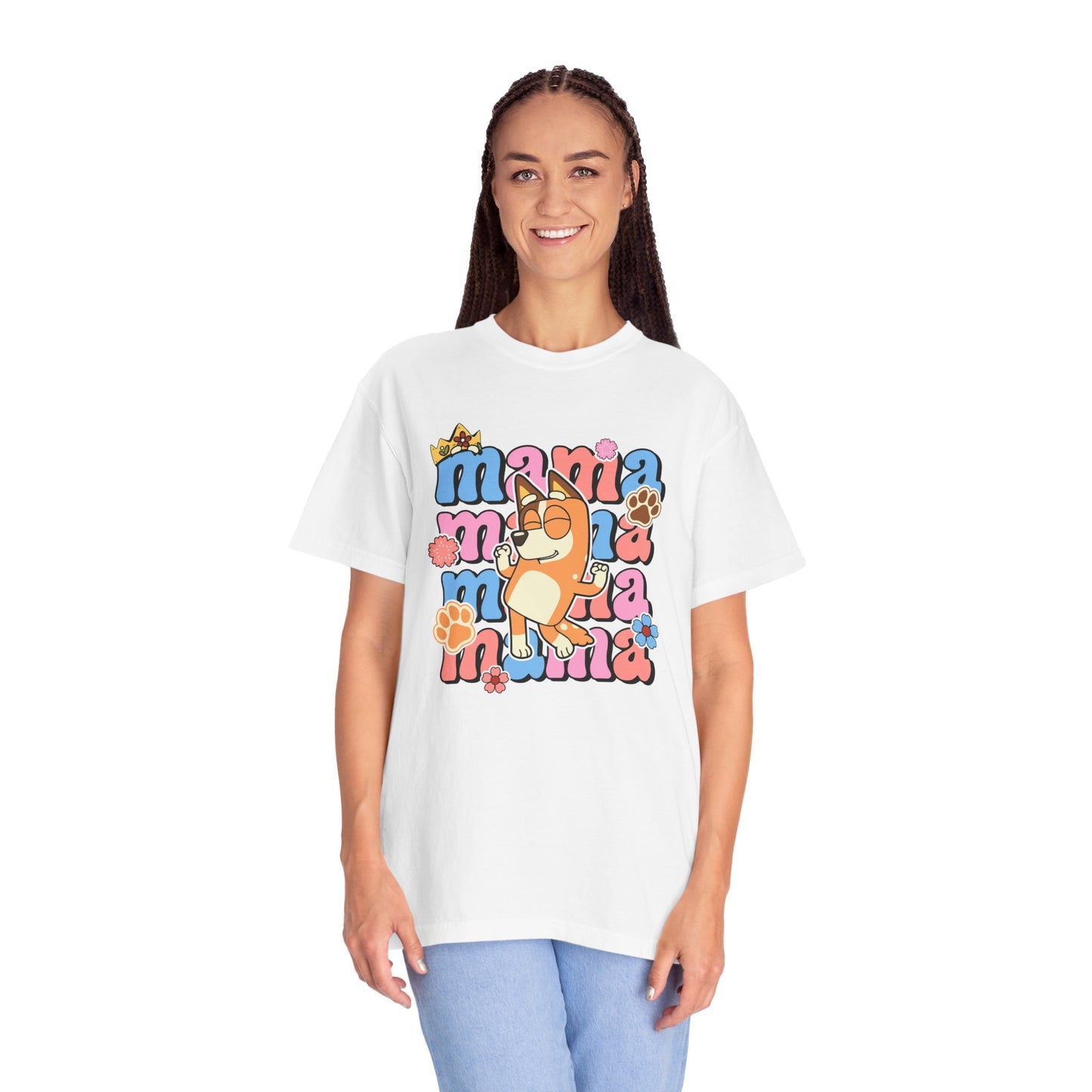Camiseta de mamá azul