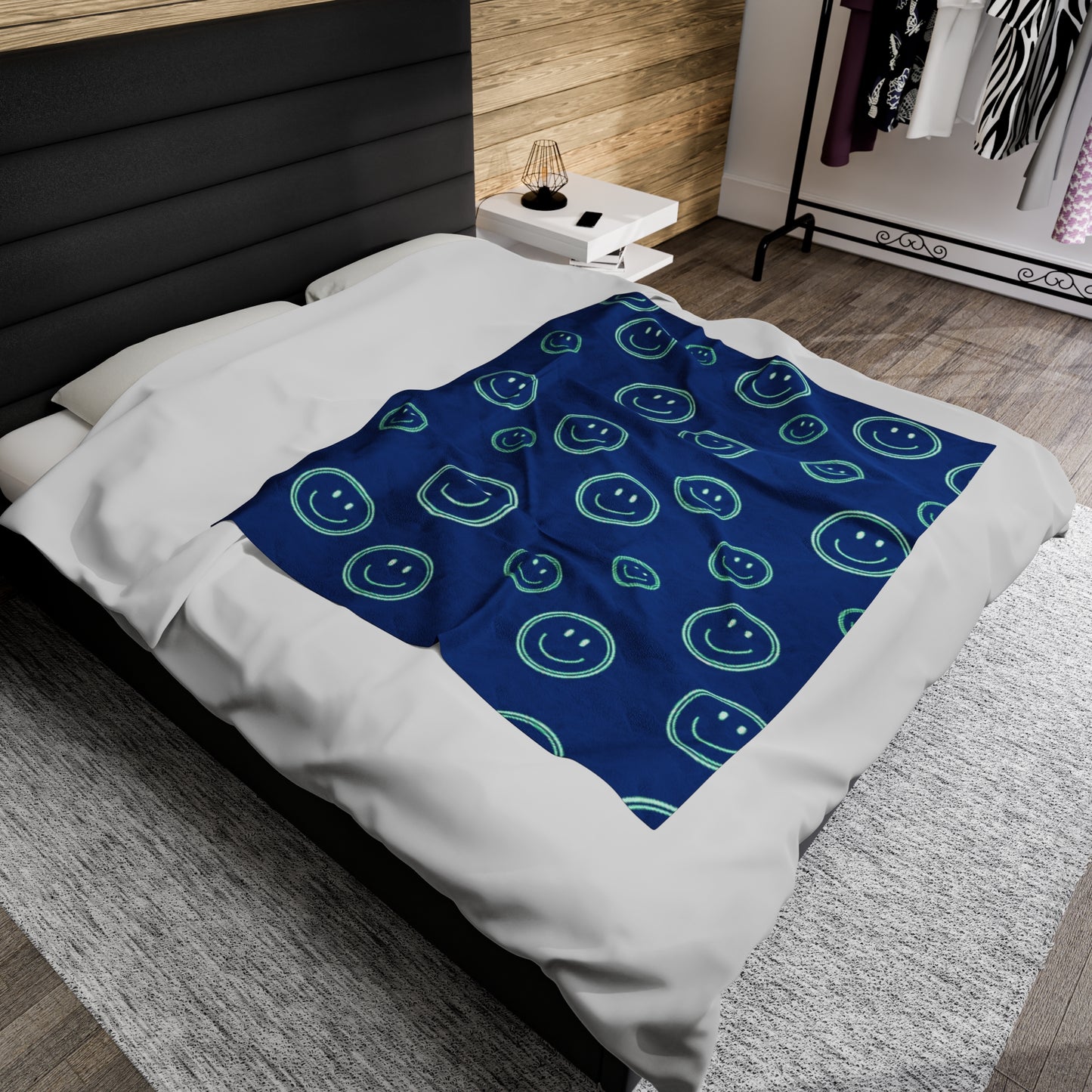 Smiley Face Plush Blanket