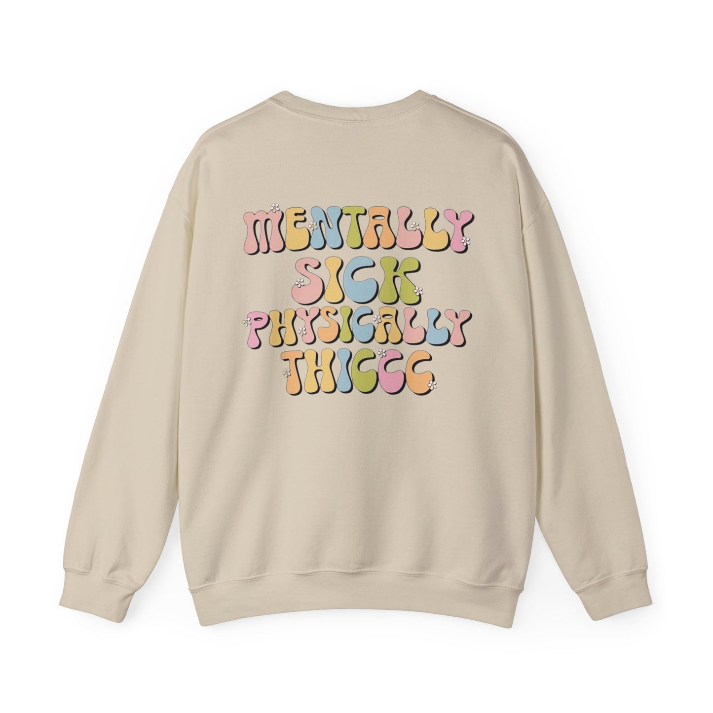 Sudadera con cuello redondo mentalmente enferma
