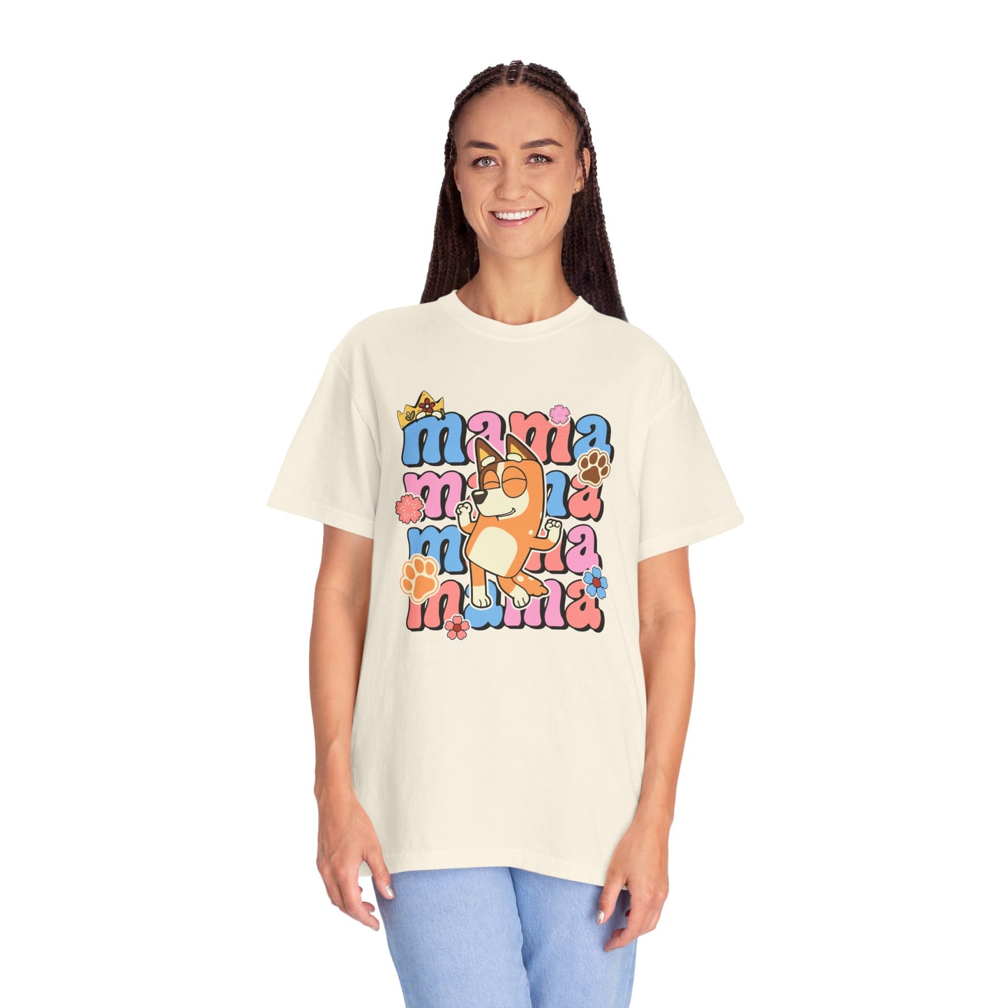 Camiseta de mamá azul