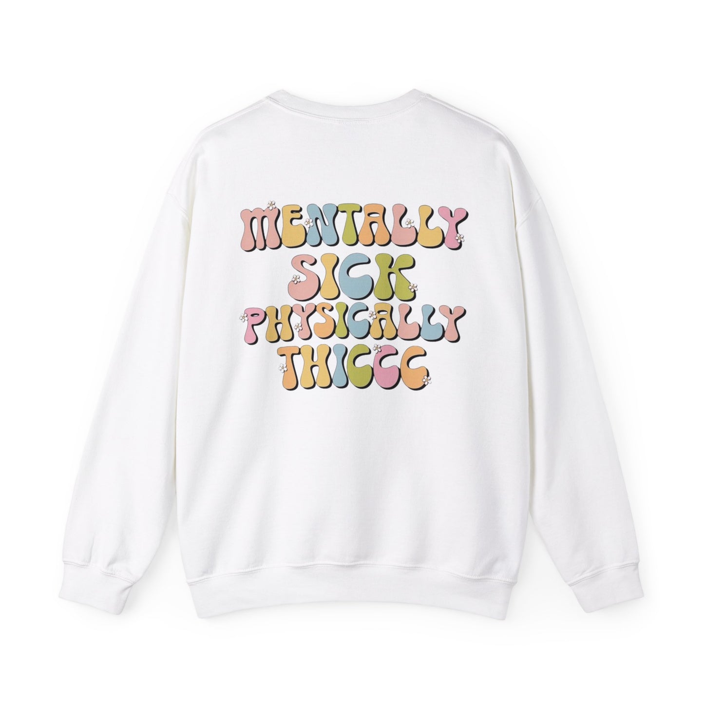 Sudadera con cuello redondo mentalmente enferma