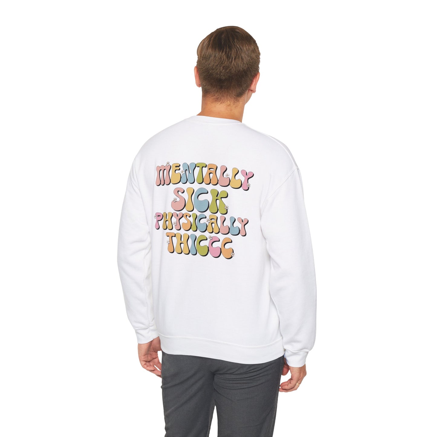 Sudadera con cuello redondo mentalmente enferma