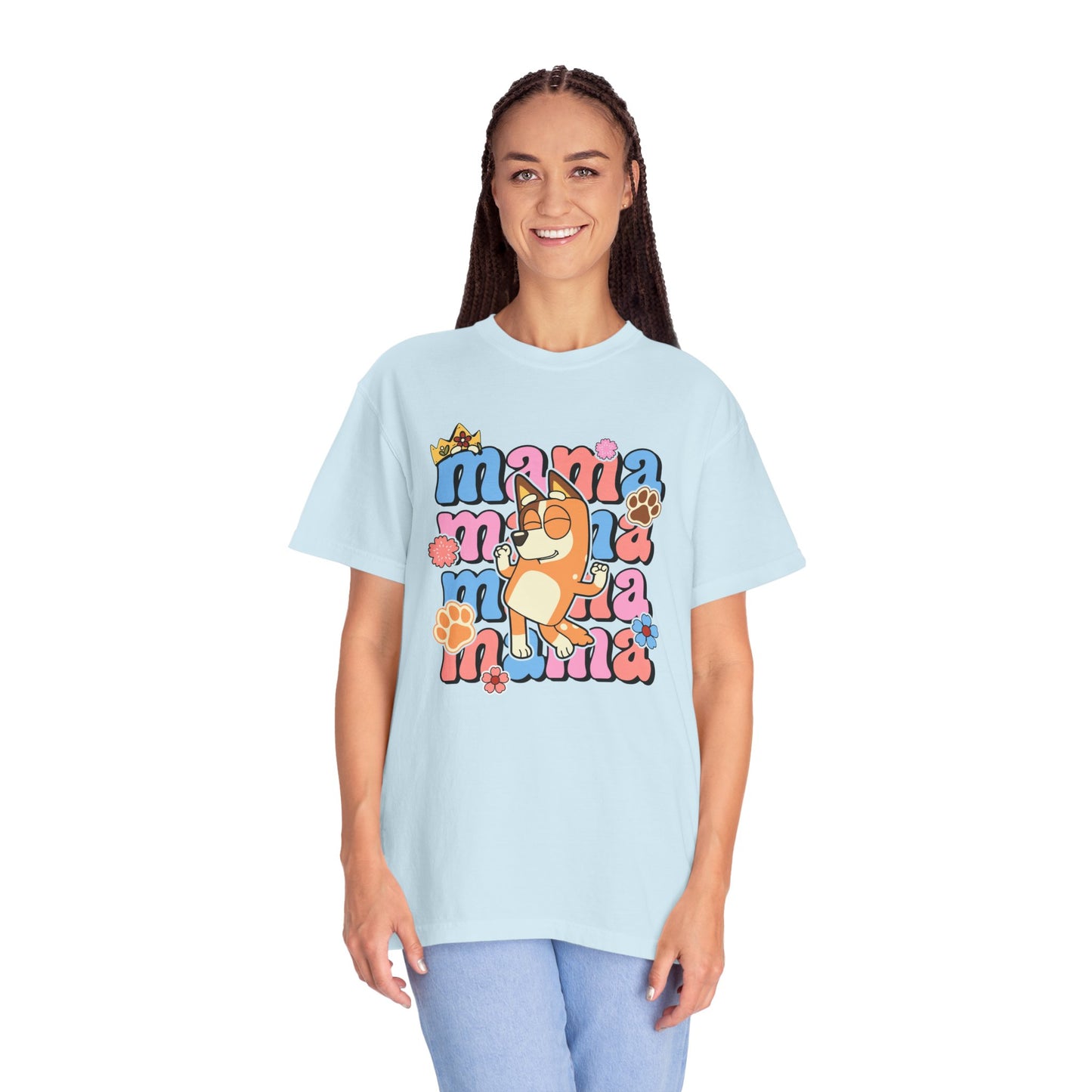 Camiseta de mamá azul