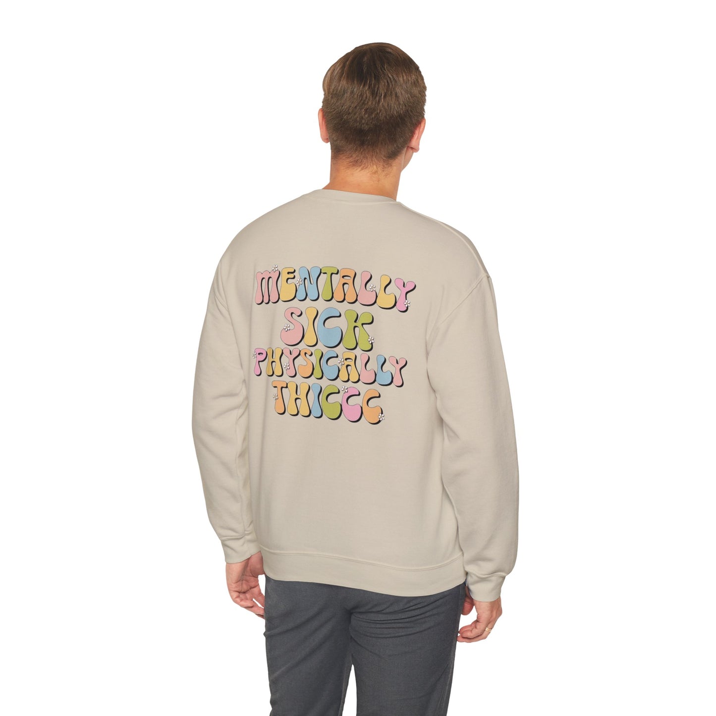 Sudadera con cuello redondo mentalmente enferma