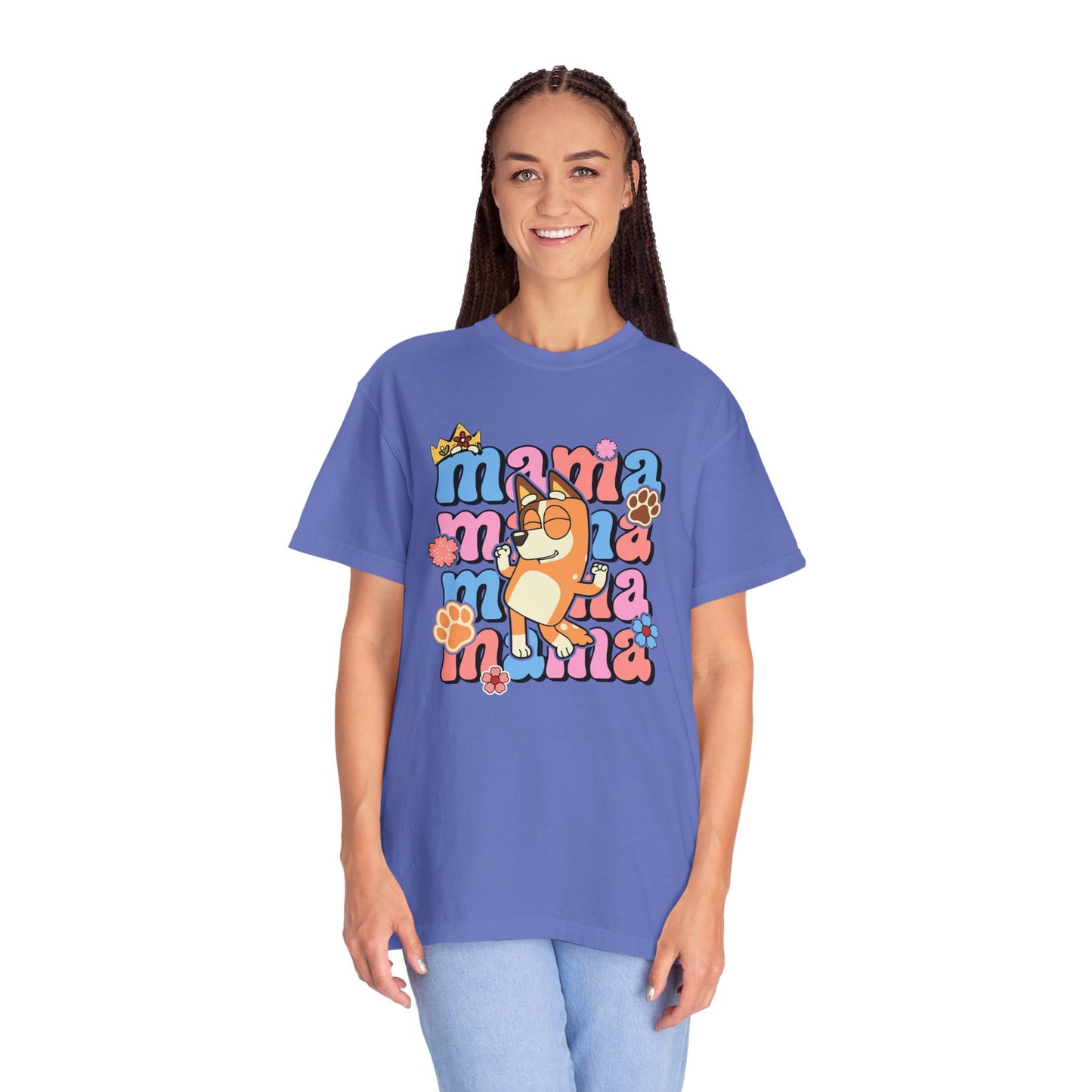Camiseta de mamá azul