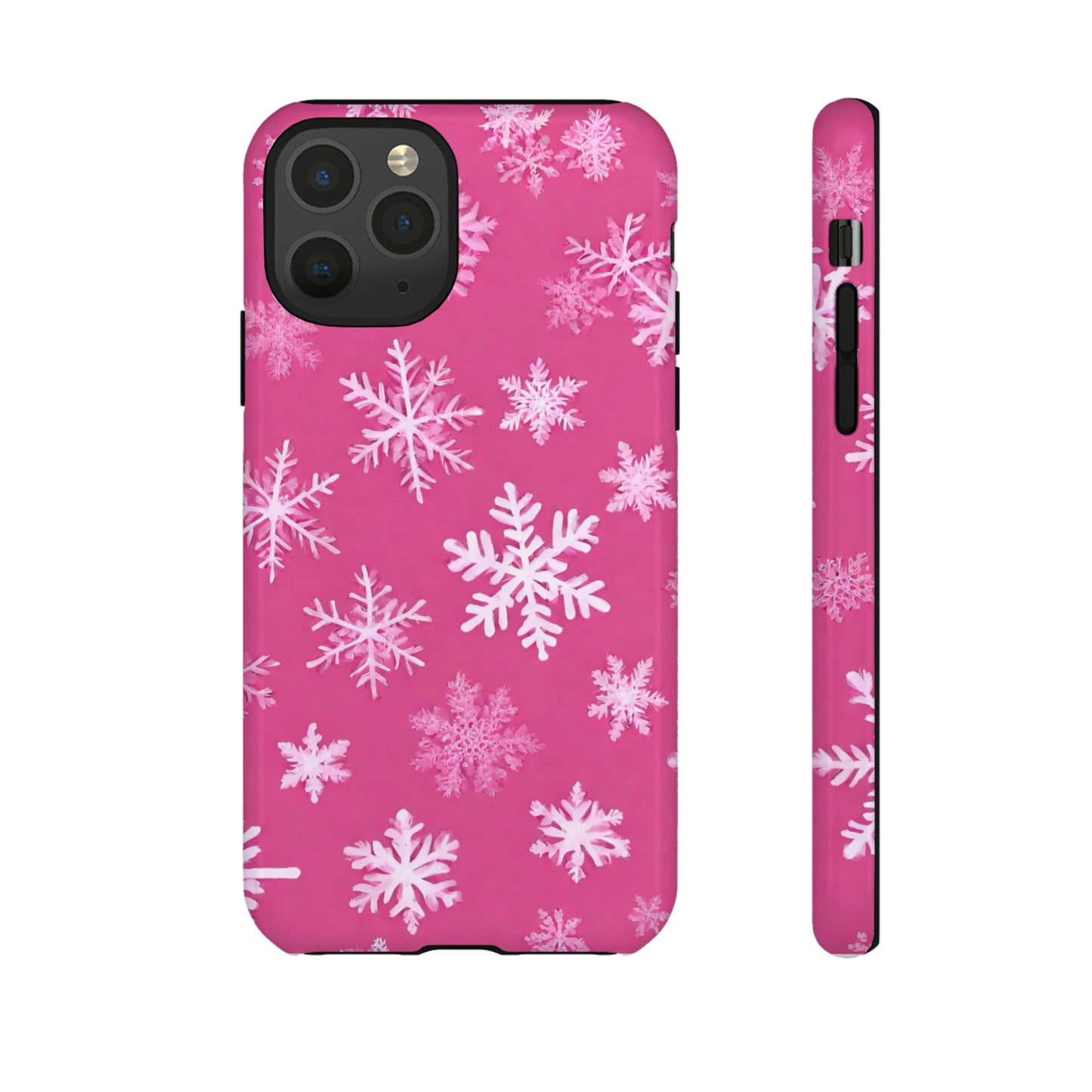 Estuche de copo de nieve rosa