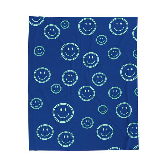 Manta de felpa Cara sonriente