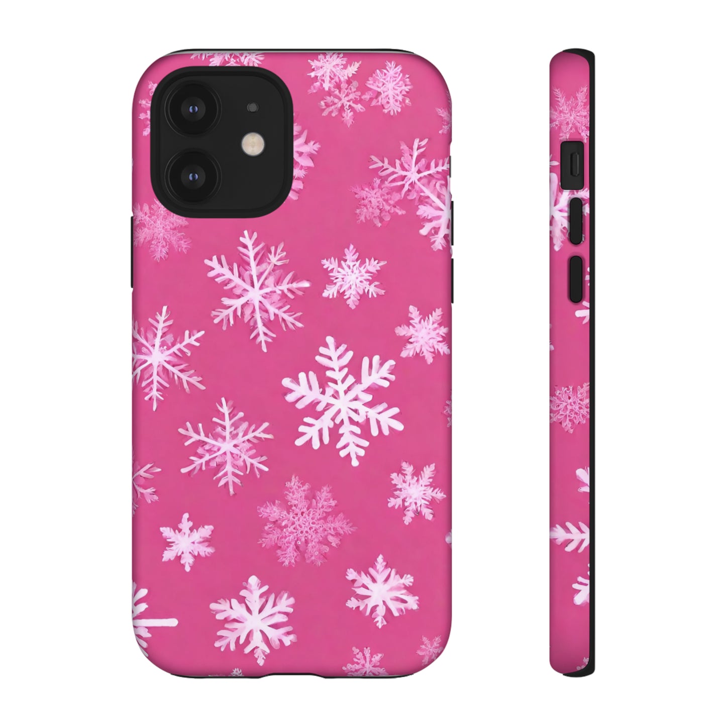 Estuche de copo de nieve rosa