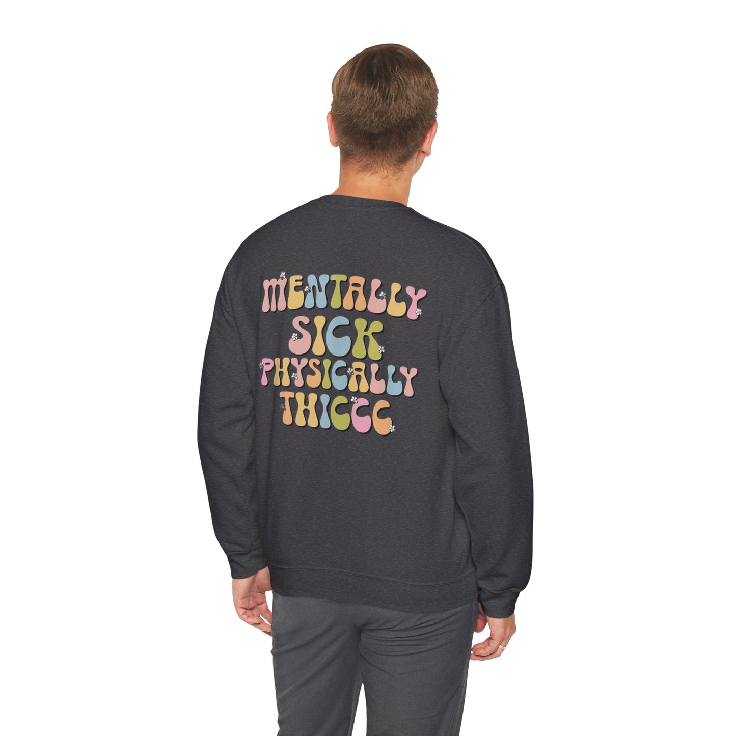 Sudadera con cuello redondo mentalmente enferma